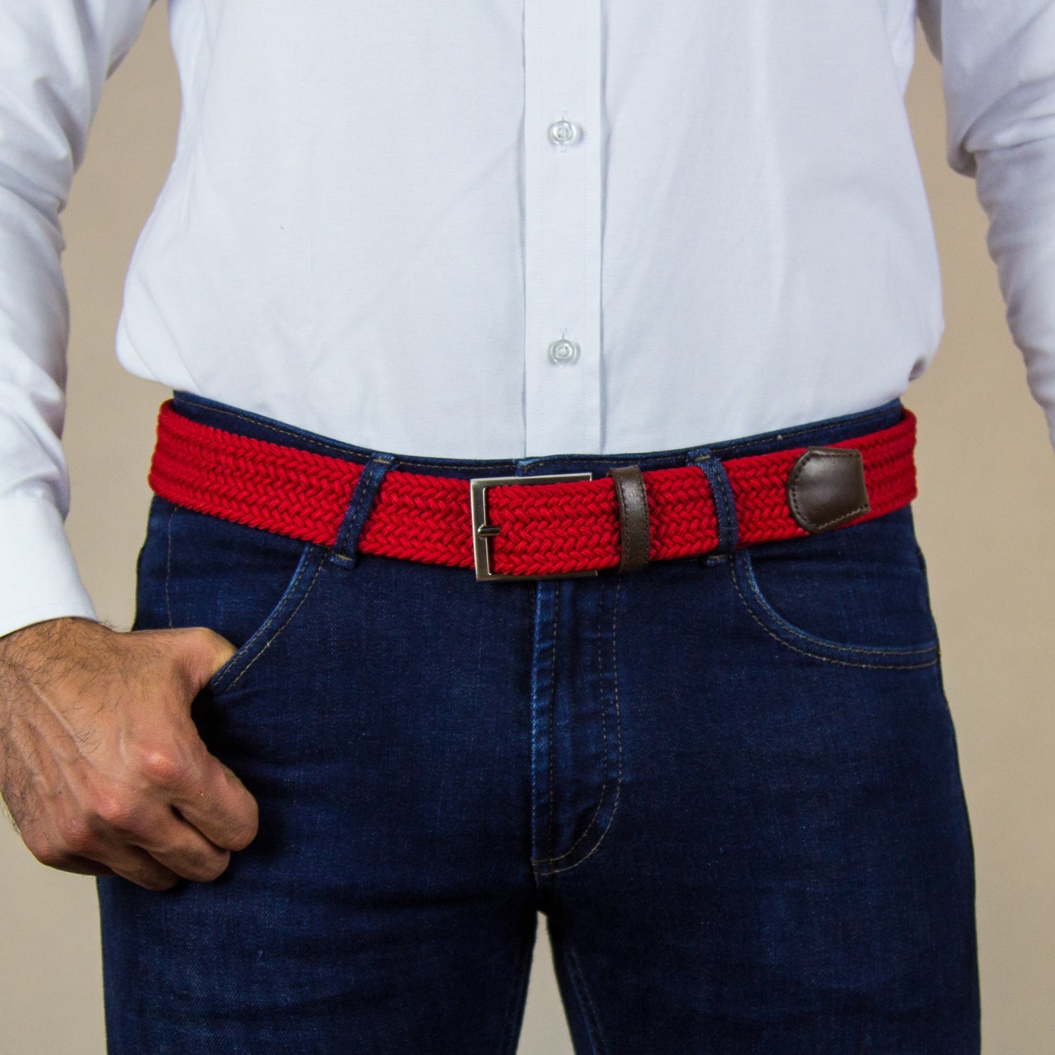 Red golf belt hotsell